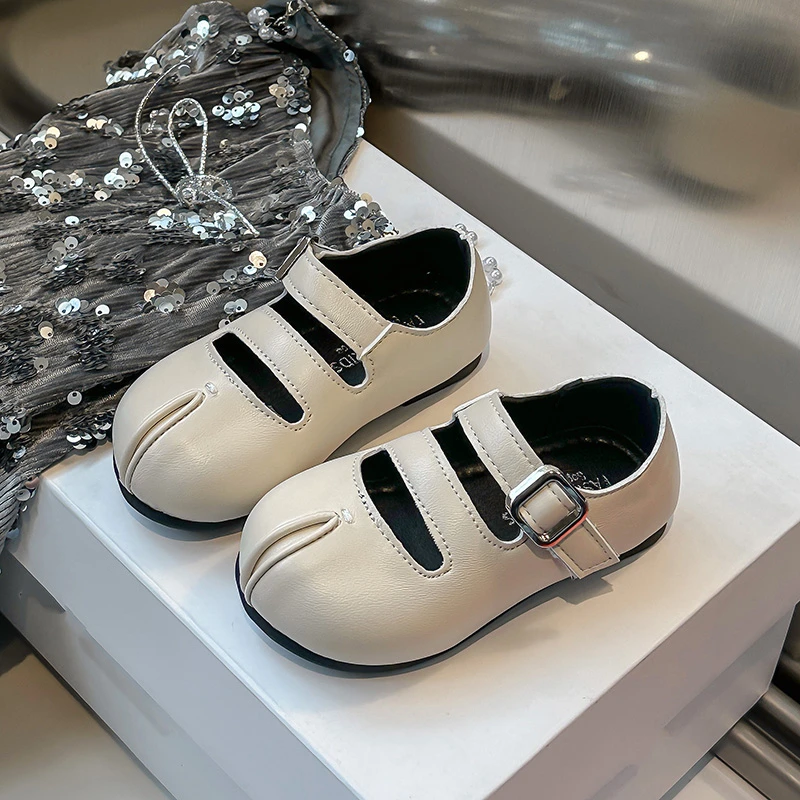 Leather Mary Jane Shoes for Girls Autumn