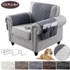 100% Waterproof Quilted Sofa Arm Covers Pet Mat Pocket Storage Bag Slip Covers Removable Stretch Furniture Arm Couch Protector 1
