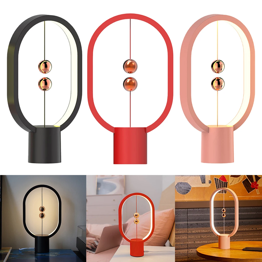 Balance Lamp Mid-air Switch Nightstand Lamp Rechargered LED Table Light