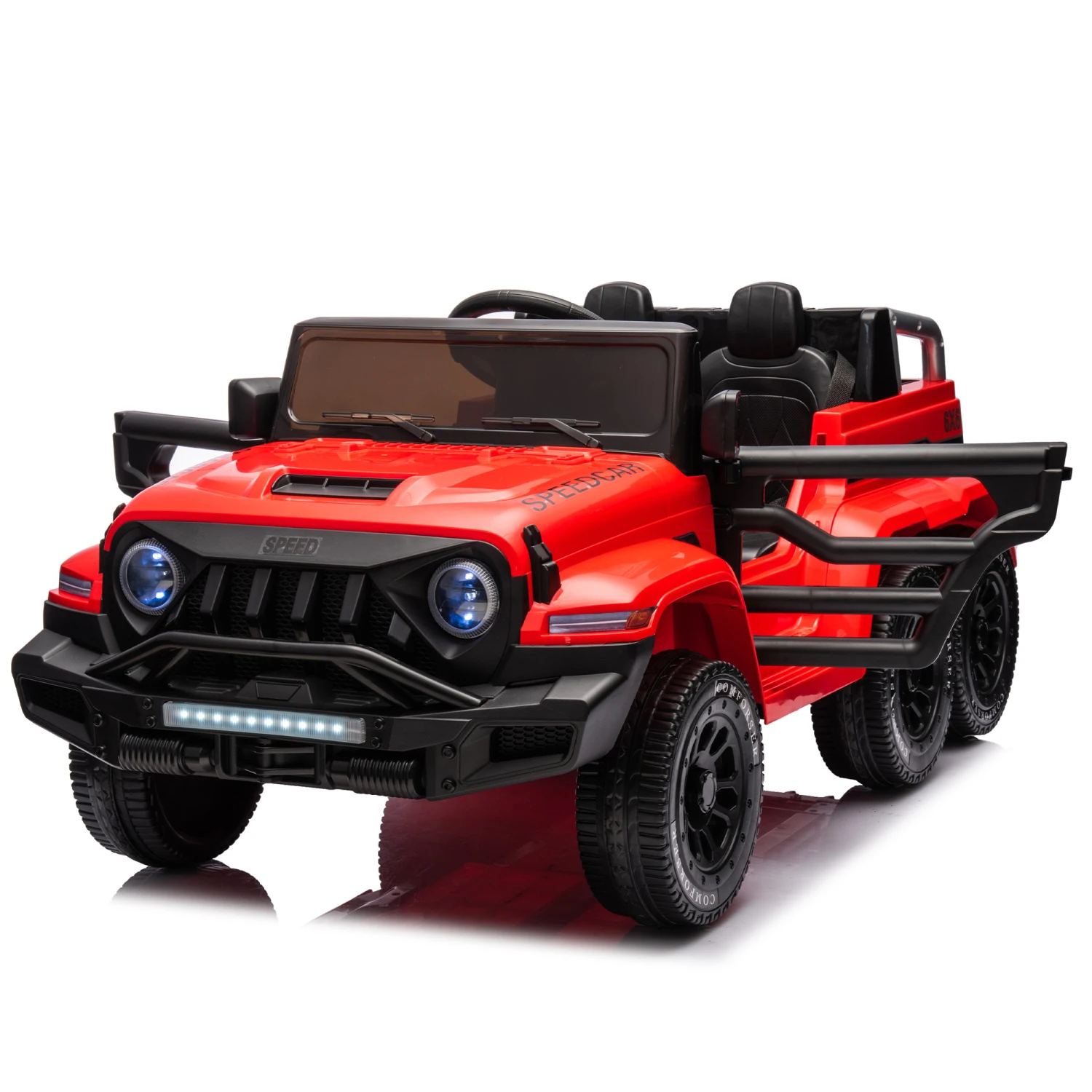 24V Ride On Car for Kids Battery Powered Ride On 4WD Toys with Remote Control,Parents Can Assist in Driving,Music and Lights,Fiv 4