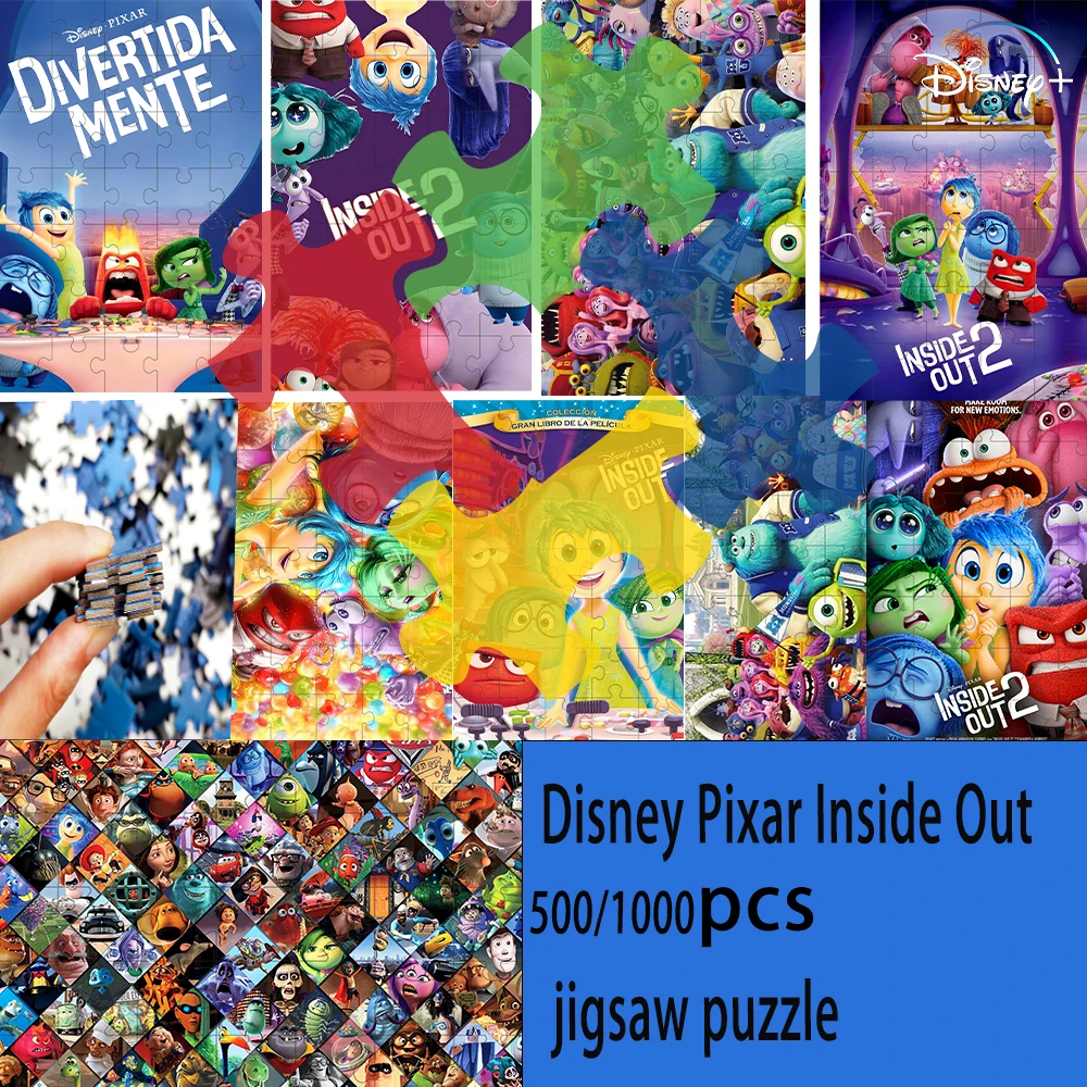 500/1000 Disney Pixar Inside Out jigsaw puzzle Puzzles wooden onePiece Puzzles for Adults children Educational Toys Gifts