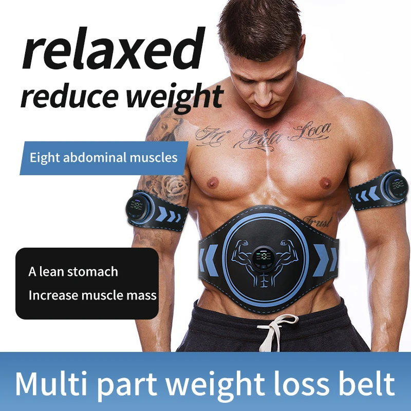 ABS Muscle Training EMS Trainer Muscle Stimulator Fitness Toning ​Belt Gym Workout Waist Leg Arm Loss Weight Machine Men Women