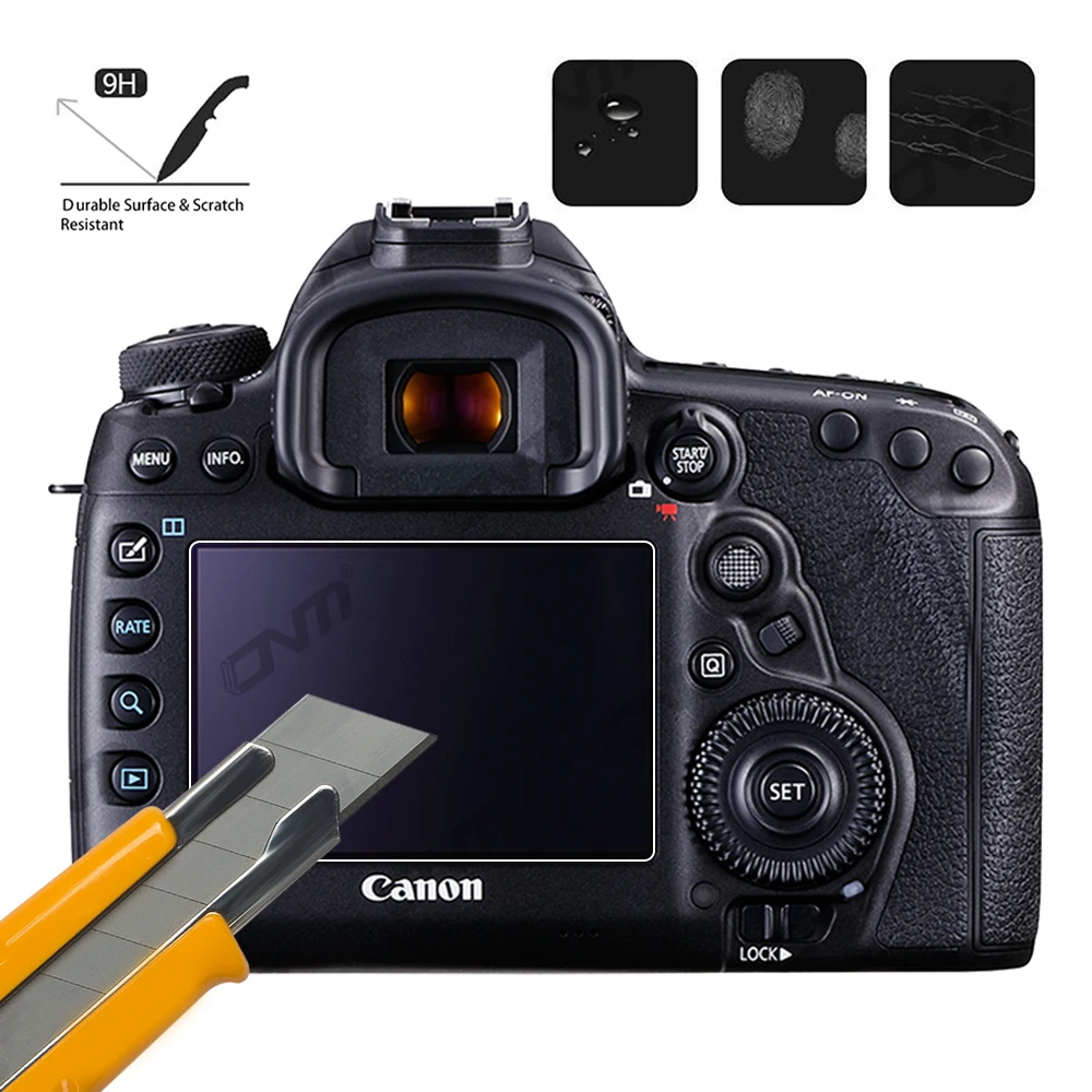 Tempered Glass for Canon EOS 5D Mark IV III 5DSR 5DS Camera Screen Protector Anti-Scratch Accessories Protective Glass 2Pack camera display protector
