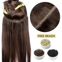 Invisible Hole Flat Pu Tape Human Hair Twin Tabs 25cm Long Tape PU Weft Real Human Hair No Glue Microlink Application 40-50g