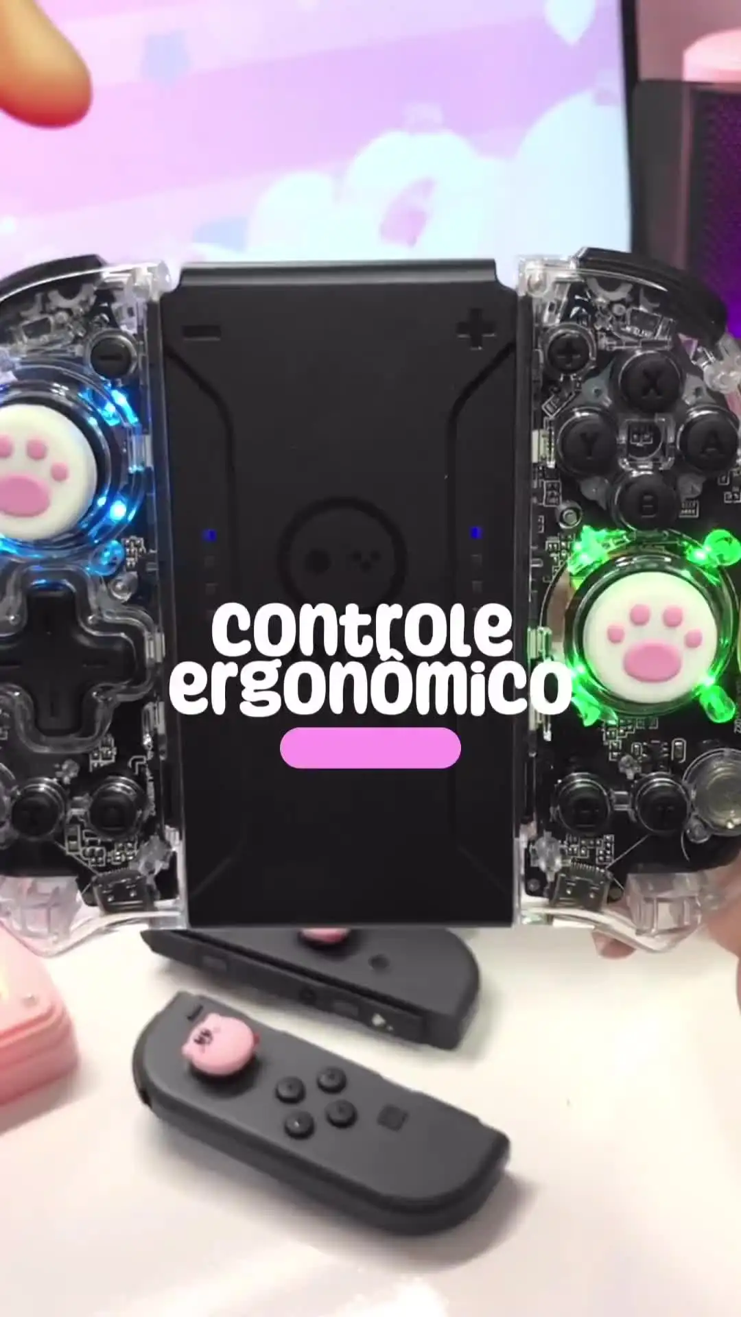 LinYuvo KS58 Joypad Transparent For Nintendo Switch/Switch