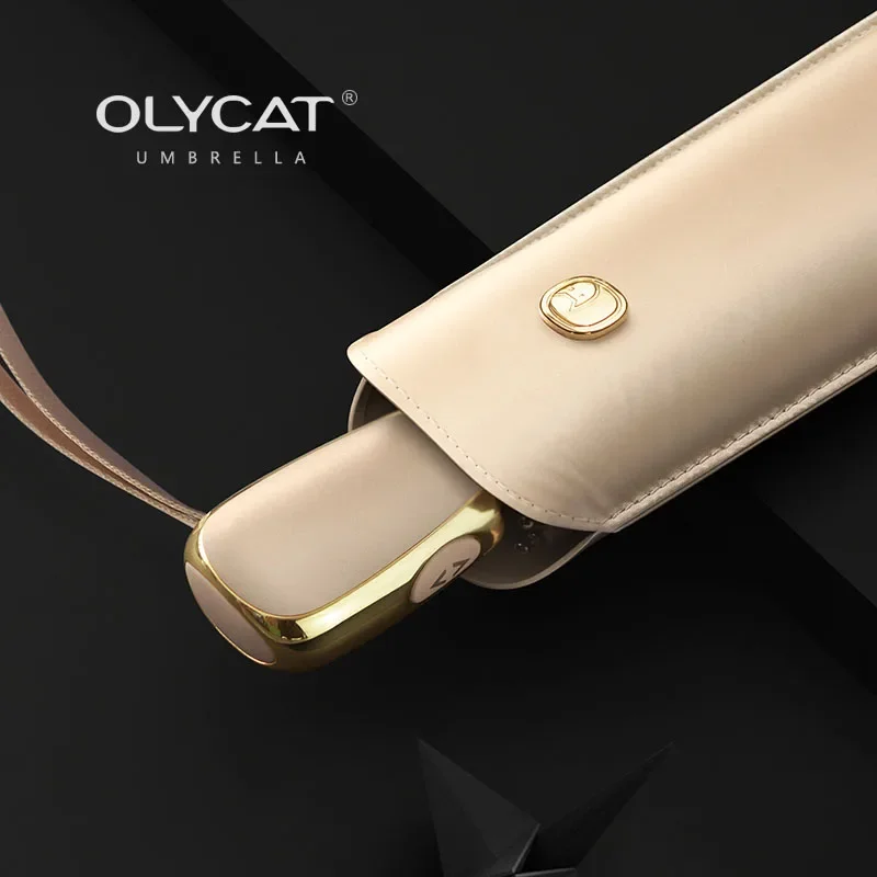 Automatic umbrella Sun umbrella Folding umbrella Luxury Ultralight Umbrella Creative Automatic Sun Umbrella Rain Women Anti UV Parasol Folding Clear Umbrellas Simple Design 1Pcs