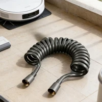 สายฉีดชำระแบบยืดหดได้ 1 ชิ้น สายฉีดชำระแบบป้องกันการระเบิด ท่อสปริงขยายได้ ท่อน้ำเข้าแบบน้ำร้อนและน้ำเย็น 5