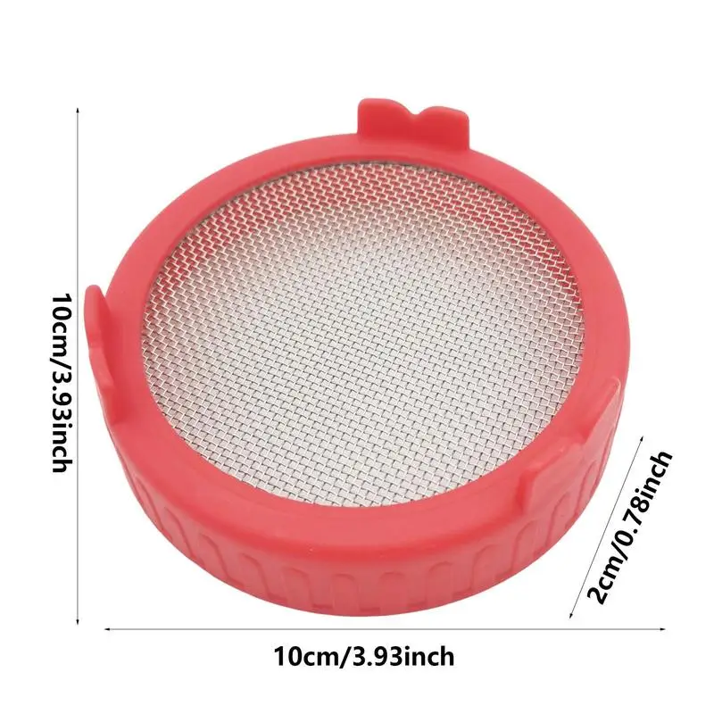 Mason Jar Strainer Lid Stainless Steel Sprouting Lids For Wide Mouth Mason Jars Microgreens Growing Kit For Bean Sprouts
