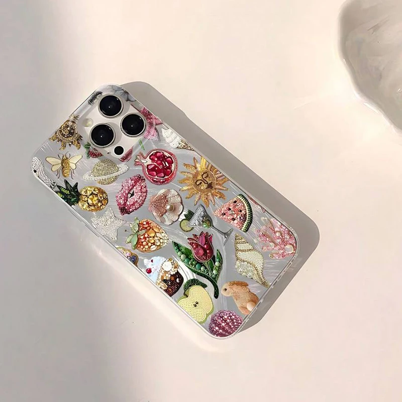 Planet Floral Pattern Phone Case - Elegant and Stylish Design Cover