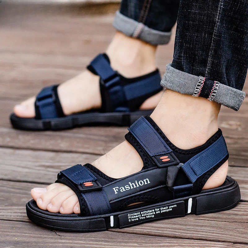 Indoor Ankle Wrap Male Shoe Height Beach Slippers Men's Sandal with Platform Open Styles New Design Eva Stylish Arrival V