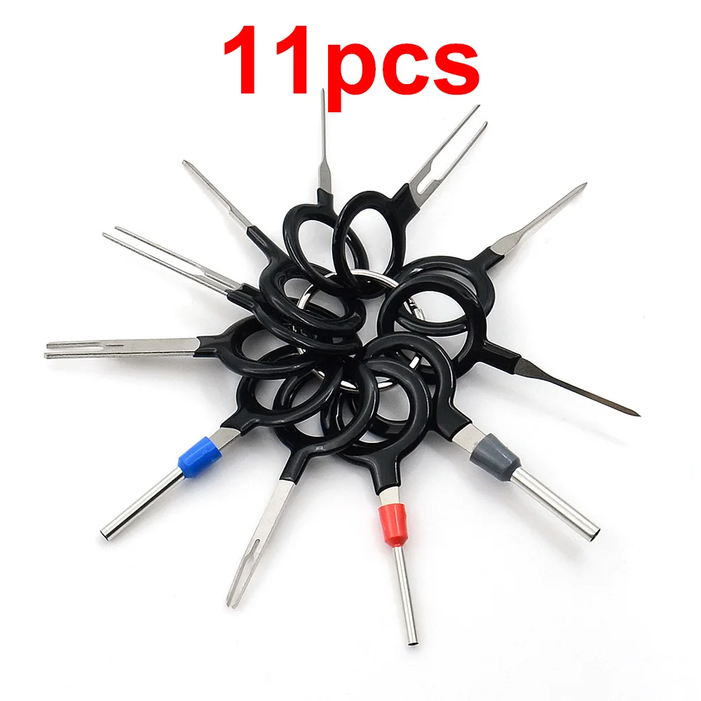 3/8/11/18/38pcs Car Terminal Removal Tool Wire Plug Connector Extractor Puller Release Pin Extractor Kit For CarPlug Repair Tool terminal removal kit car terminal extractor car repair tool terminal removal tool car terminal puller electrical connector pin removal kit