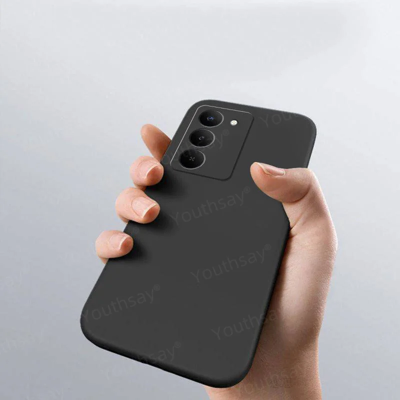 Liquid Silicone Soft TPU Phone Bumper Case Cover - Original Protective Shell