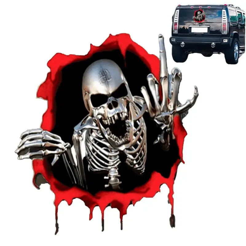 

Автомобильные наклейки на Хэллоуин, страшный скелет, череп, призрак, мрачный жнец, настенные наклейки, Хэллоуин, Череп, декоративные наклейки, строительные принадлежности для