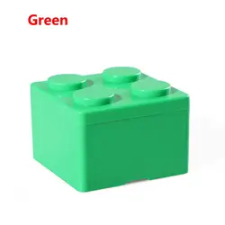 Innovative Space - Saving Storage Box with Building Block Design (S Green)