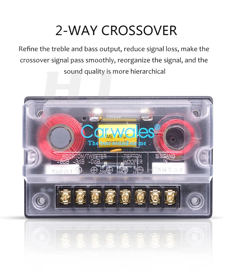 1kit 6.5 Inch 2-Way Combination Speaker Kit Audio Sound System Set Tweeter Sub woofer for Car Auto 6.5inch Speaker In The Car