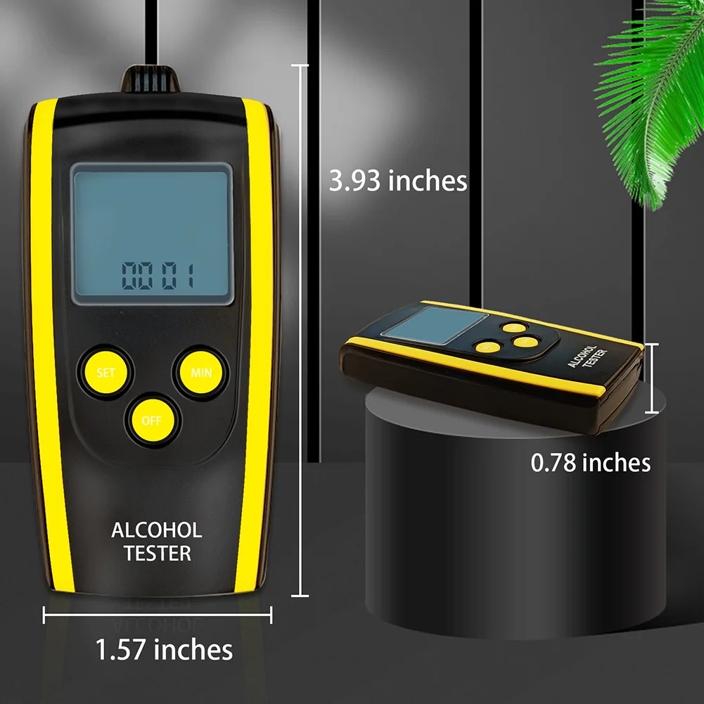 Professional Police Digital Breath Alcohol Tester Non-Contact Breathalyzer Analyzer Detector alcohol tester breath alcohol tester