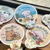New Foldable Cute Cartoon Portable Collapsible Fan Creative Summer Small Fresh Cool Fan Hand Fan Round Pocket Fan 5