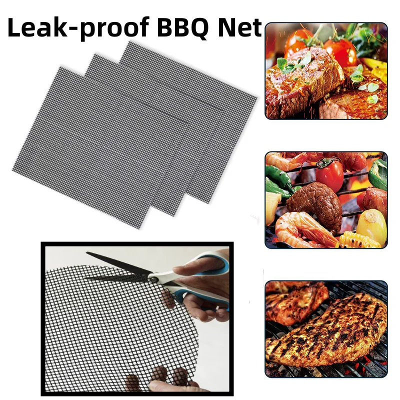 Alfombra Antiadherente Para Barbacoa Y Horno - Reutilizable, Resistente A Altas Temperaturas, Pack De 4 Unidades