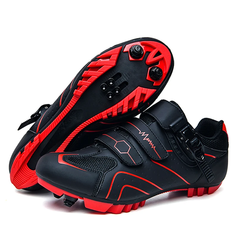 Cycling Shoes Mountain Bike Shoes Mens Cycling Shoes Quick Ratchet Buckle Compatible with SPD System Pedal for Indoor Outdoor Women MTB
