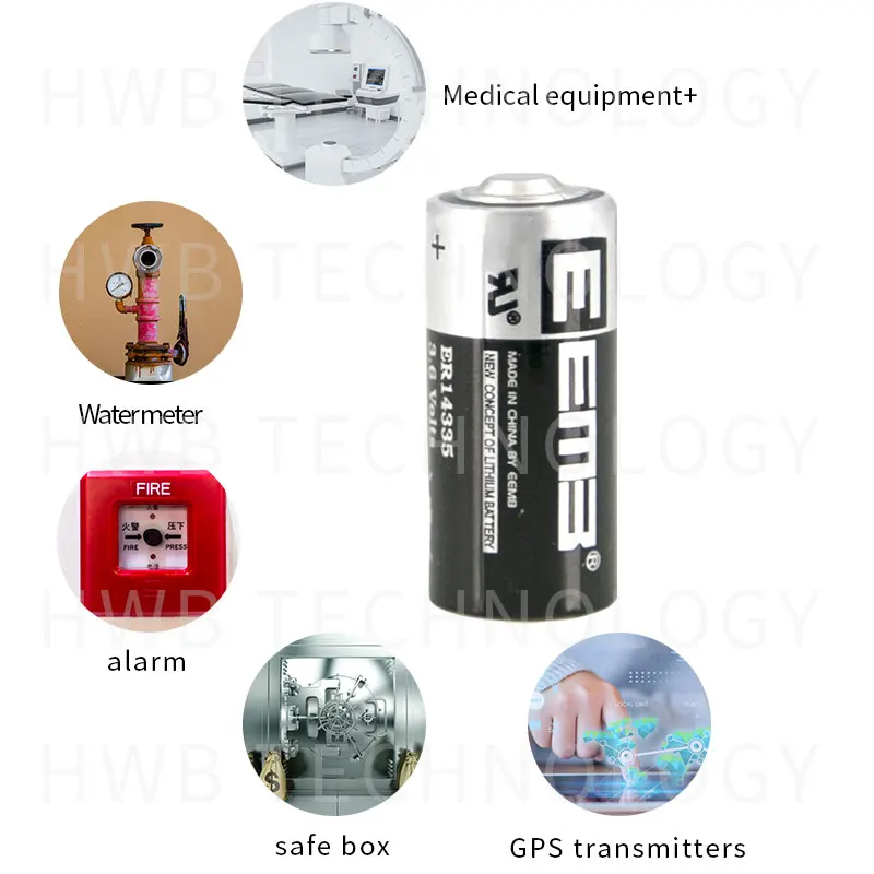 10Pcs/LOT EEMB ER14335 2/3AA 3.6V 1650mAh Lithium Battery + lithium battery