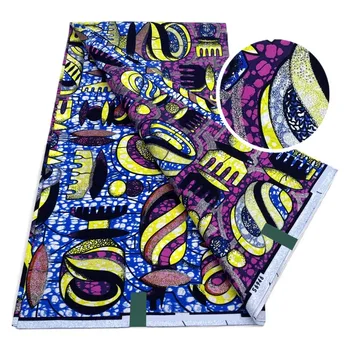 2025 New Style Supe-V hollande African Fabrics Nigerian Golden Wax Print High Quality African Wax Fabrics For Dress 1