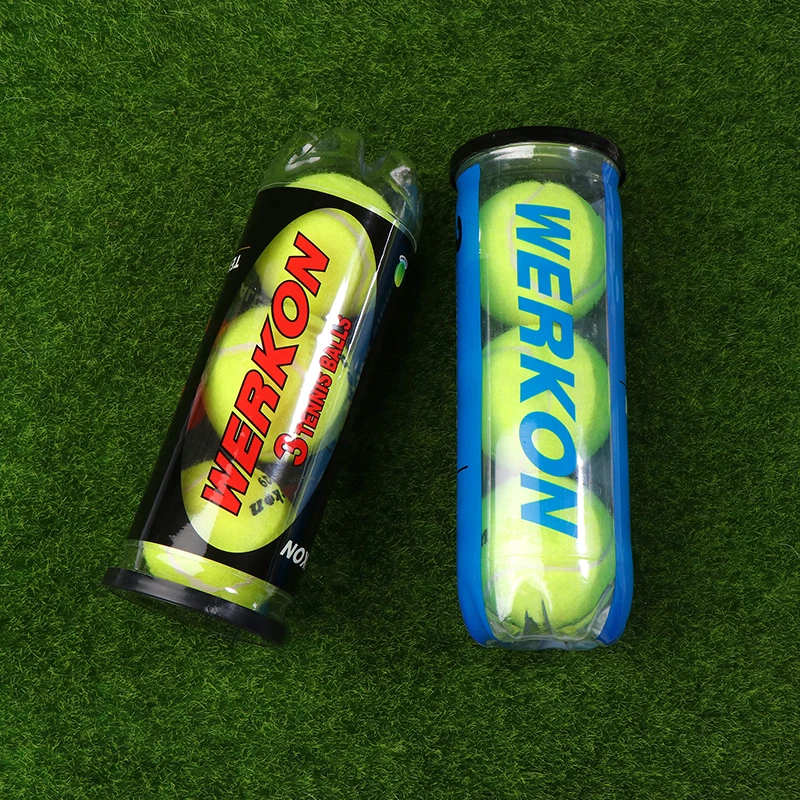 1Tube 3Pcs Tennis Balls High Elasticity Durability Unpressurised Tennis Ball Training Sport Competition Ball For Trainer