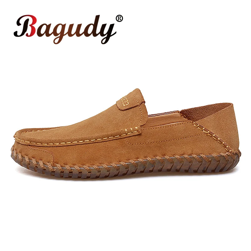 

Men's Casual Shoes Sneakers Fashion Suede Leather Loafers Comfortable Flat Driving Shoes Zapatos De Hombre Large Size Men Shoes