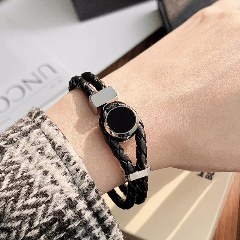 PJS Luxury MB Urban Spirit Serie Bracelet Stainless Steel Lanyard Buckle Special Edition Black Smooth Mirror Classic With Box