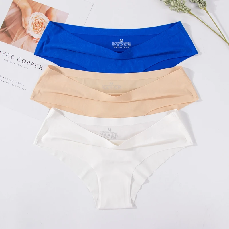 New Underwear Women Seamless Panties For Dress Sexy Briefs Lingerie Bikini Pink Tanga String Culotte Femme 2