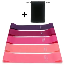 Enhanced Fitness Elastic Resistance Bands for Home Workouts and Yoga Sessions (5pink with bag)