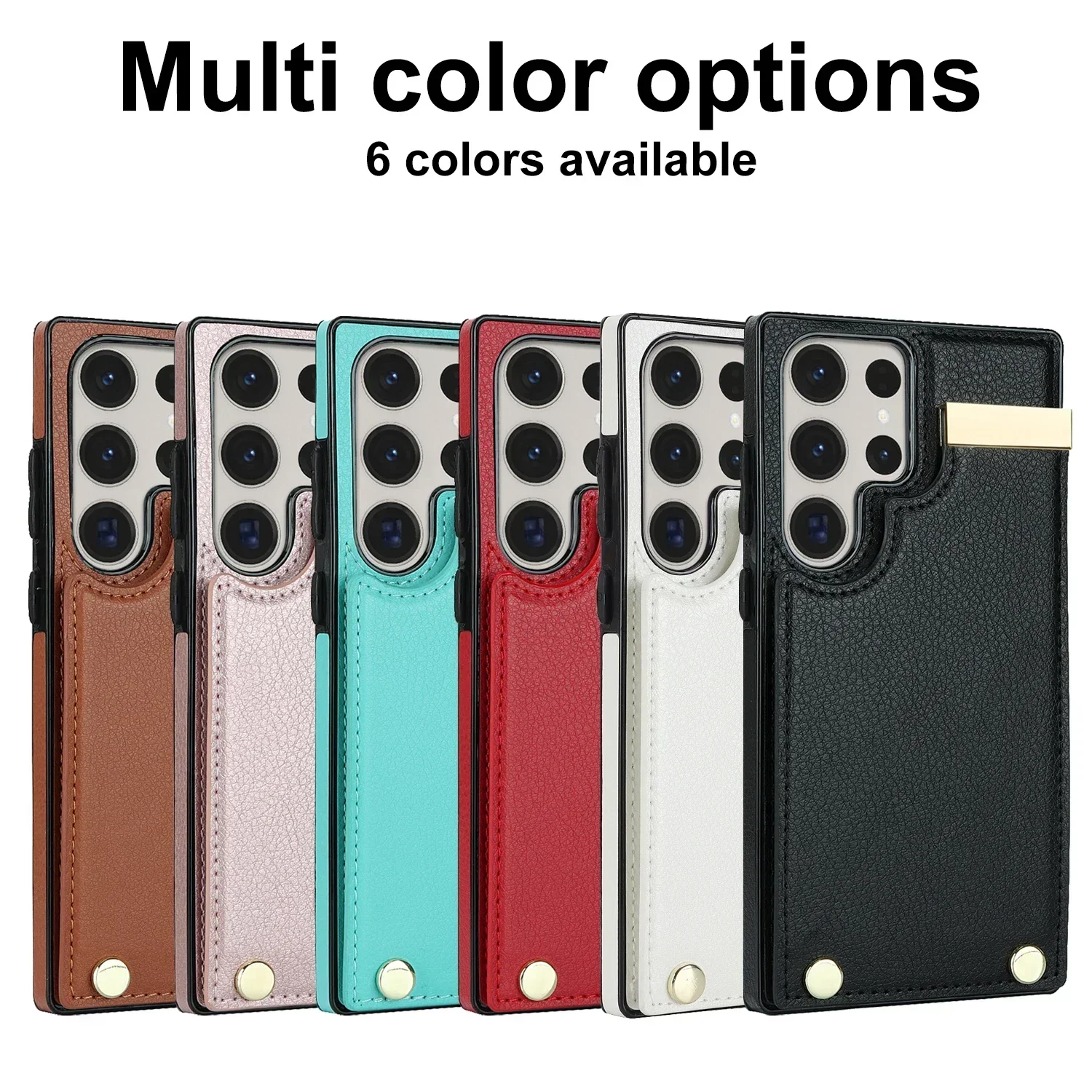 Leather Wallet Case with Organizer Card Slot