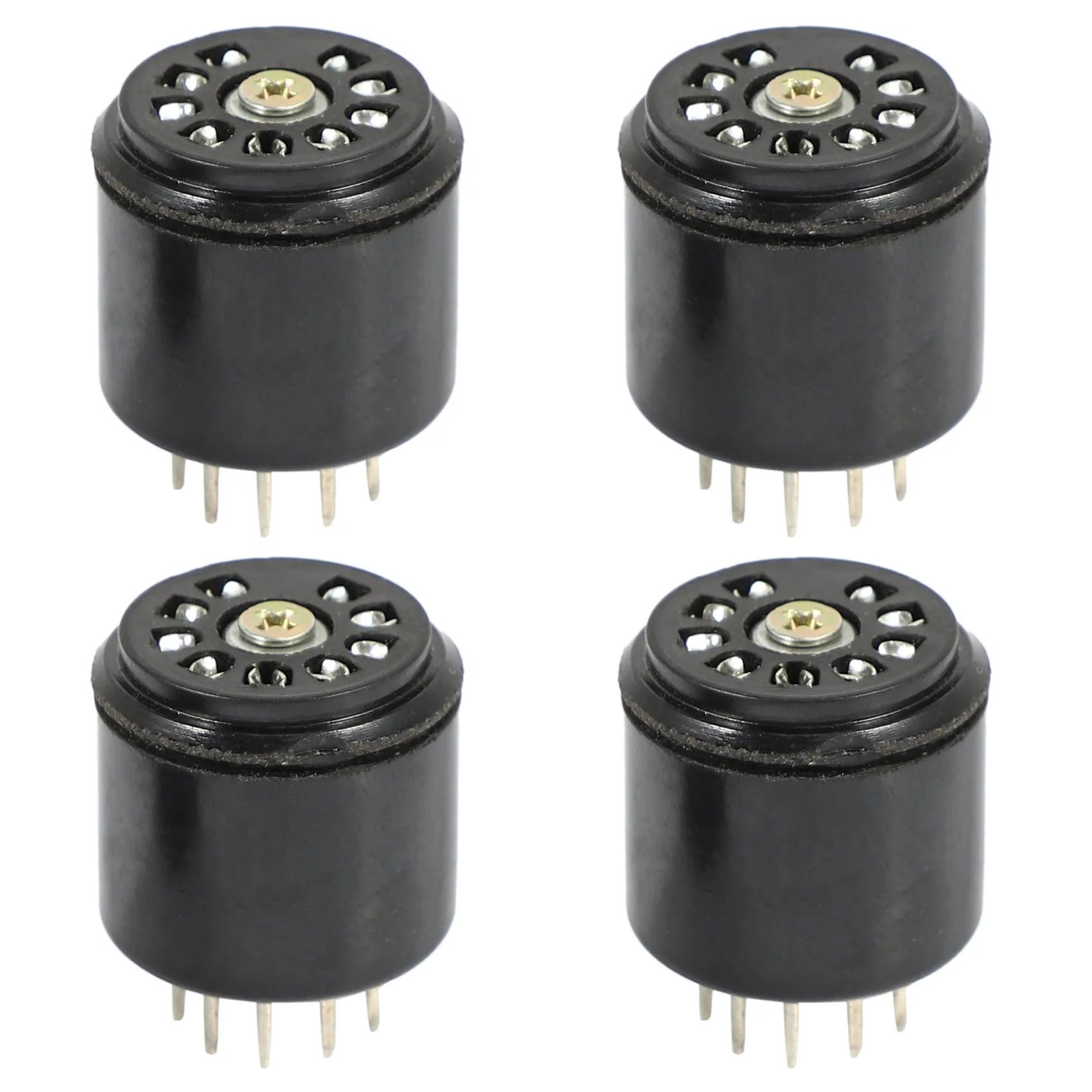 New 4x 9Pin Bakelite Vacuum Tube Socket Saver base For 12AX7 12AU7 ECC82 ECC83 amps, 4 Pcs