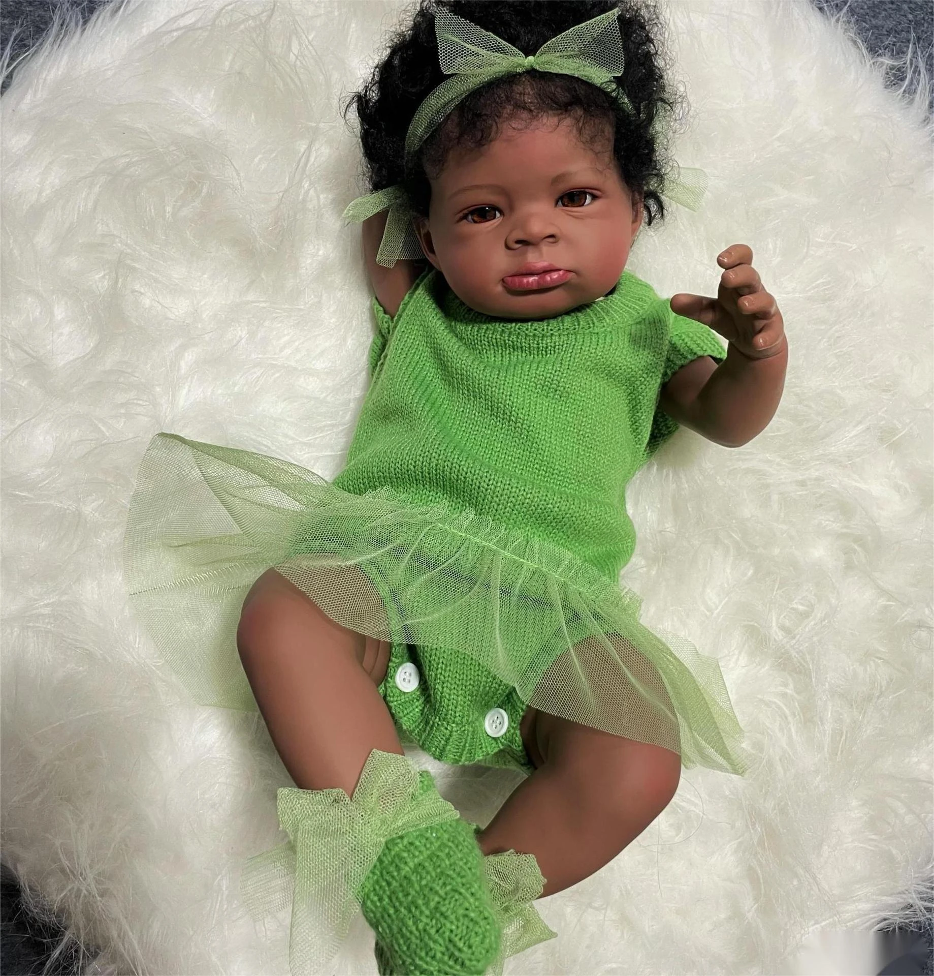 African American Reborn Baby Dolls Reborn Baby Doll Brown Skin 20