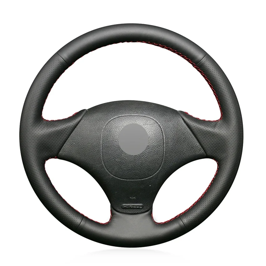 

Черная искусственная кожа, прошитая вручную, нескользящая, удобная, мягкая искусственная кожа для Fiat Albea 2002 Palio ние 2002