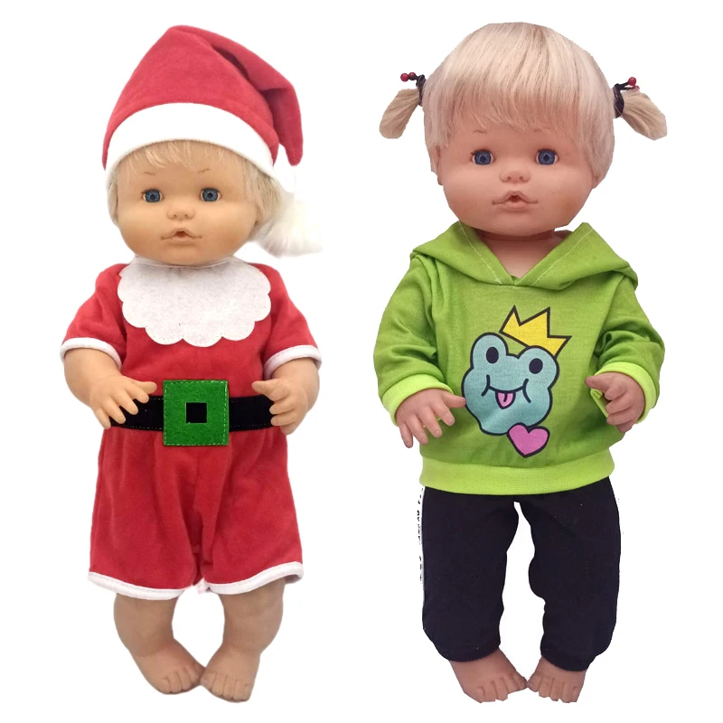 40Cm Doll Winter Clothes Coat Christmas Set 16 Pollici Girl Doll Outfit Giocattoli Regalo Per Bambini Indossa