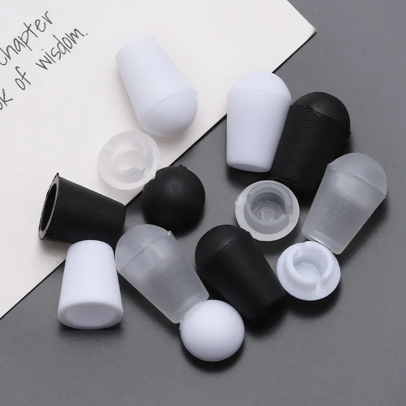 Cord Stopper 10pcs Plastic Cord End Bell Stoppe With Lid Lock Toggle Clip for Paracord Clothes Bag Sports Wear Shoe Accessories