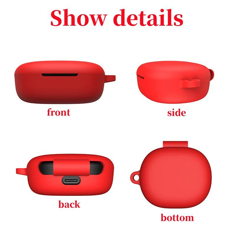 Soft Silicone Earphone Case For Redmi Buds 4 Lite Wireless Earbuds Protect Cover Bluetooth Headset Silicone Protective Case