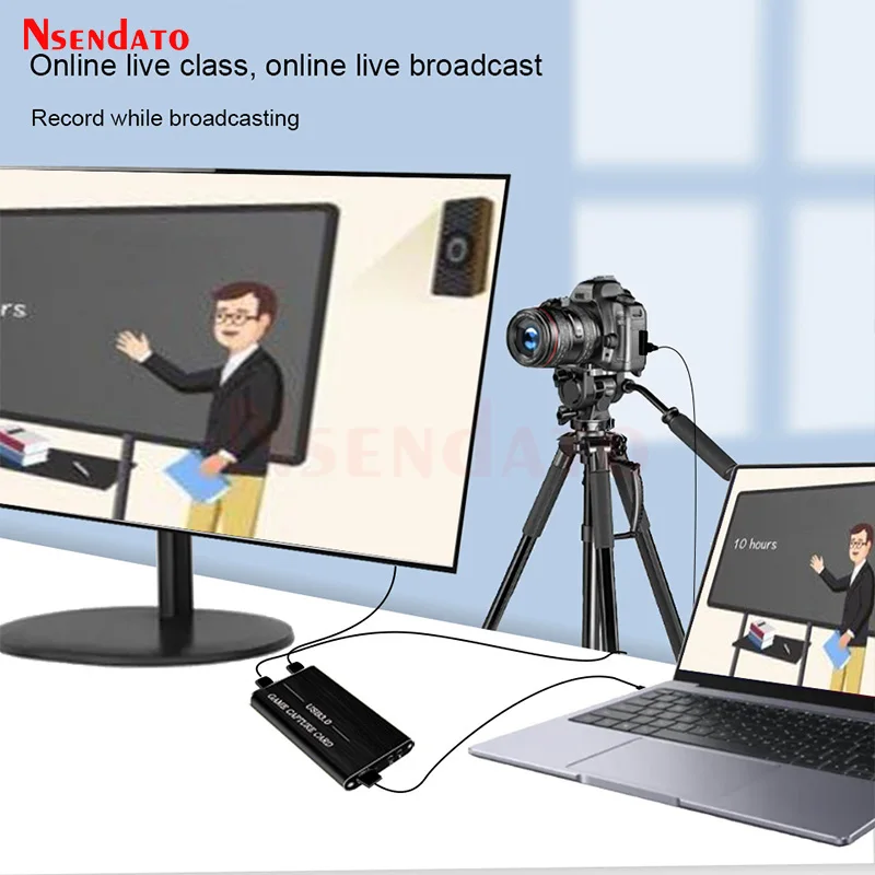 4K HDMI USB 3.0 Video Capture HDMI to USB3.0 Video capture Dongle Grabber Card Game Live streaming Recorder with Audio Mic input