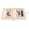 Fast Sling Puck Game Paced Wooden Table Hockey Winner Games Interactive Toy Fast Sling Puck Board Game Toys For Children 6