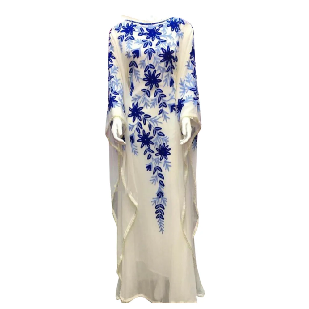 Nieuwe Marokkaanse Dubai Kaftans Farasha Abaya Jurk Zeer Fancy Lange Gown