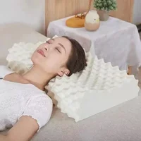 Thailand Pure Natural Latex Pillow Neck Cervical Protective Spine Massage Remedial Body Pillows Sleeping Orthopedic Bed Pillows 2
