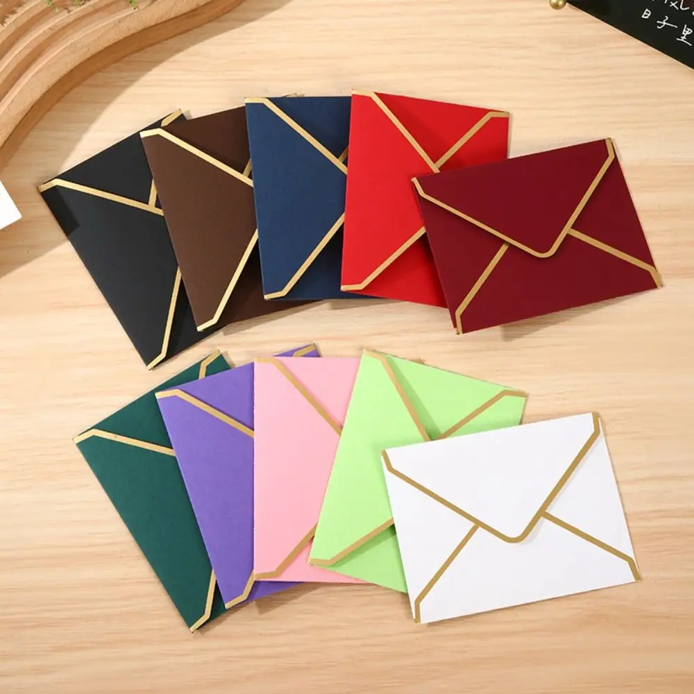 Vintage Blessing Thank Envelopes Invitation Card Bronzed Seal Romantic Nostalgia Art Wedding Invitation Card mailing envelopes gift card envelopes