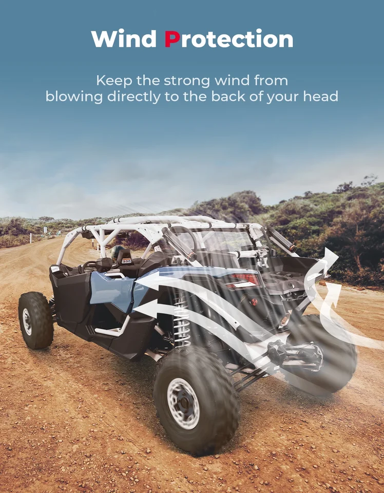 PVC Rear Windshield For Can Am Maverick X3, UTV Back Window With