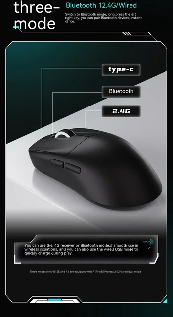 Vxe-Dragonflyワイヤレススポーツマウス,3モード,r1 se pro max