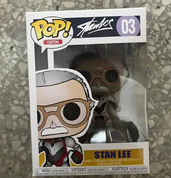 thumbnail image 5 of Funko Pop Marvel STAN LEE 03# Thor 03# Capitán América 41# Golden Iron Man 384# Figura de acción de vinilo Colección Modelo Muñecas Juguetes, 5 of 5