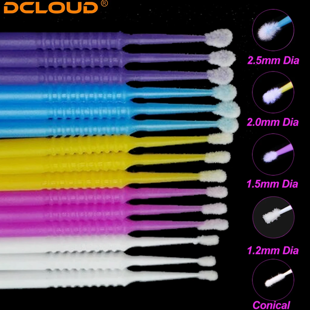 100 Stück Einweg-Mikroapplikator-Bürsten – Pink, 10 Cm, Für Wimpernverlängerung, Nageldesign & Präzisionsreinigung