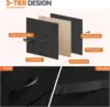 Nightstand Small Dresser with 2 Fabric Drawers Side Bedroom End Table Kids Bedside Storage Furniture for 20" Tall Night Stand 6