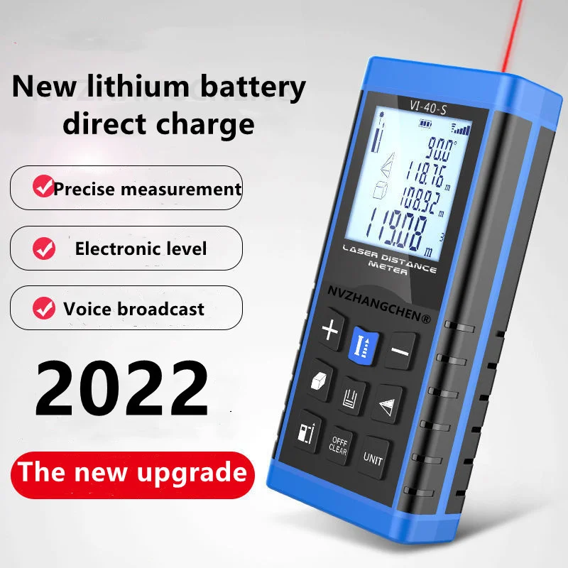 Laser Distance Measurement Tool Laser Rangefinder Battery Ruler