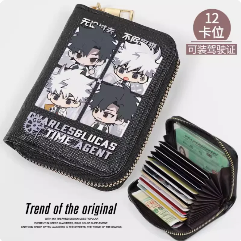 Anime Link Click Charles Lucas Fashion Wallet PU Purse Card Coin Zipper Cash Holder Bag Cosplay Gift B355
