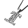 Hip Hop Nightclub TUPAC Chain DEATH ROW Records Necklace For Men New Rap Stainless Steel Pendant Jewelry 3